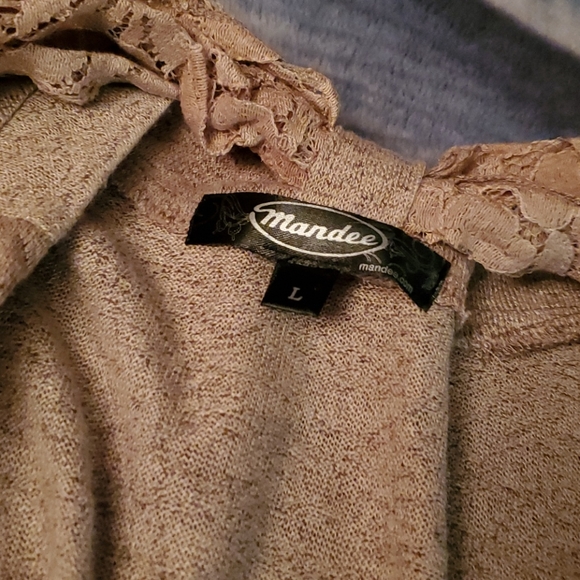 Women's Cardigan with Scarf - Picture 3 of 3